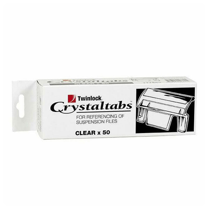 Crystalfile Index Tabs Clear 50pk