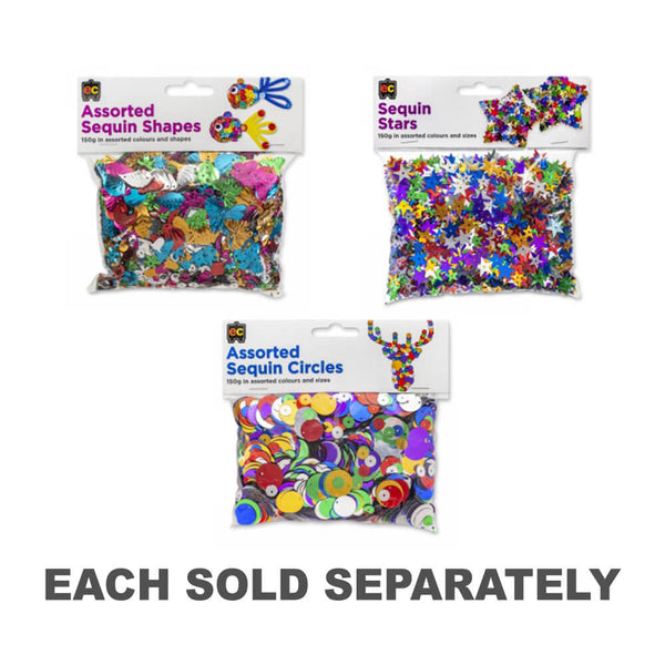 EC Sequins 150g Assorted