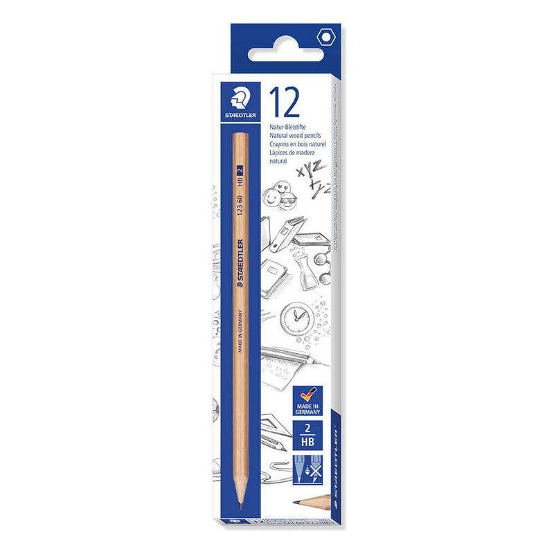  Lápices de mina natural Staedtler (12/caja)