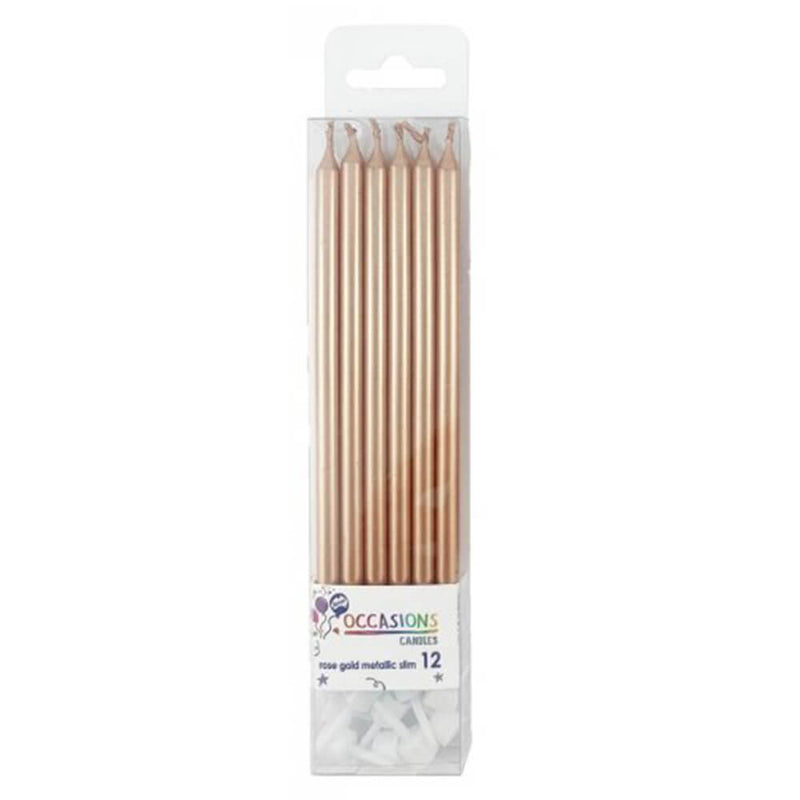 Velas delgadas Alpen con soportes de 120 mm (paq. de 12)