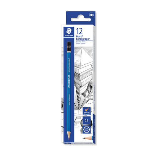 Staedtler Mars Lumograph 2B Pencils (Box of 12)